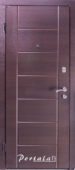 Двери квартирные, серия Элегант, модель Токио, гнутый профиль, 2 контура уплотнения, 2 замка Киев - изображение 1