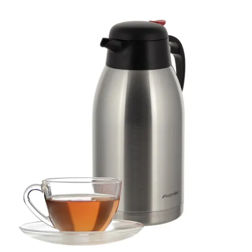 Термос "конференція" 2500мл з пластик.кришкою нержавіюча сталь Конференція KAMILLE 2217 Житомир - фото 2