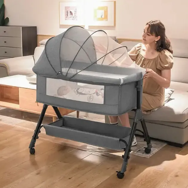 Детская кроватка-люлька с москитной сеткой и пеленальным столиком D929 Коломыя - изображение 3