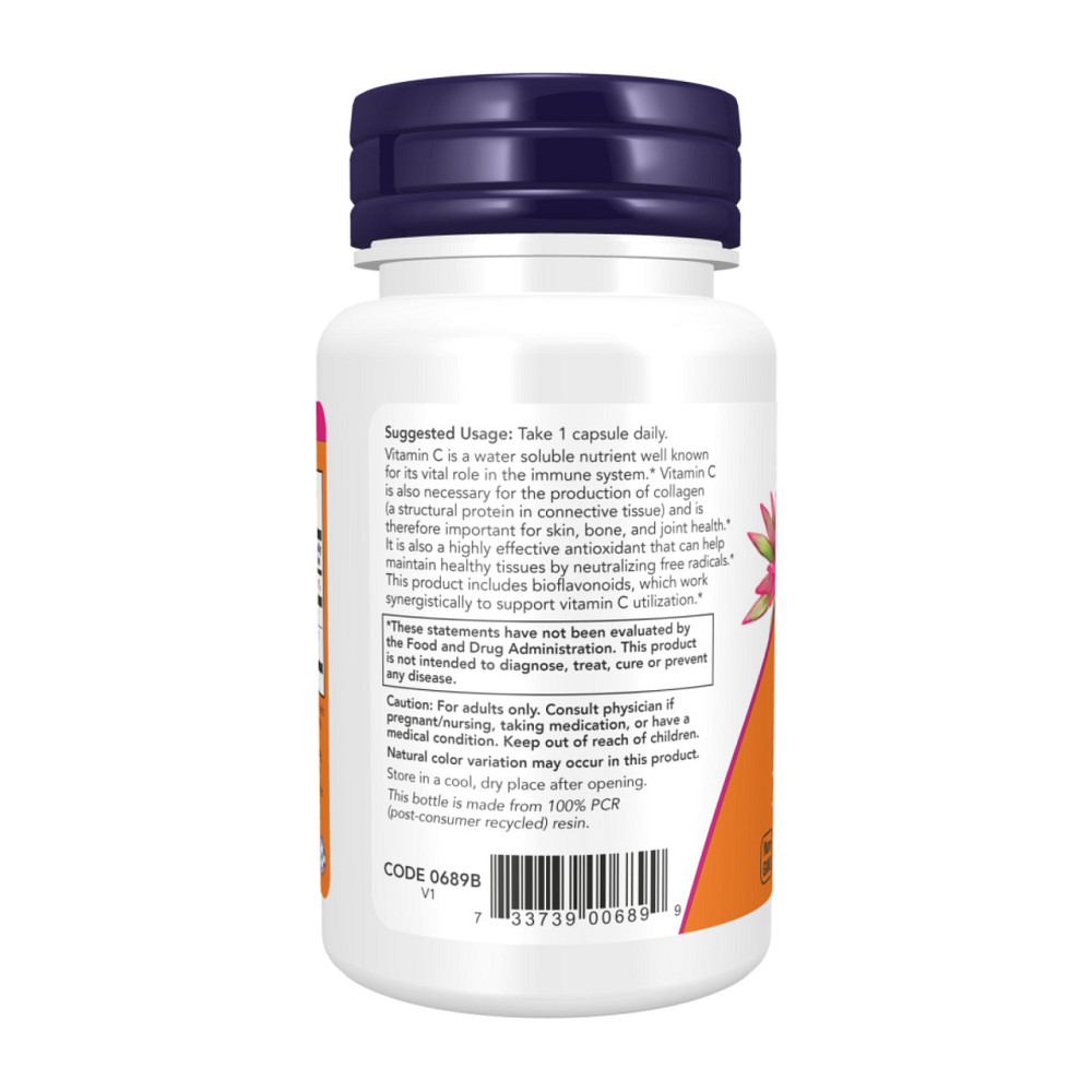 Вітамін С Now Foods Vitamin C-1000 30 vcaps Київ - фото 3