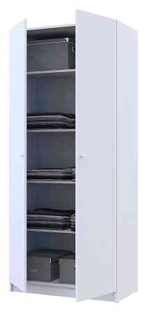 Шафа розпашна з полицями Doros Промо 90х48х204 см Білий (DRS-011201) Львів