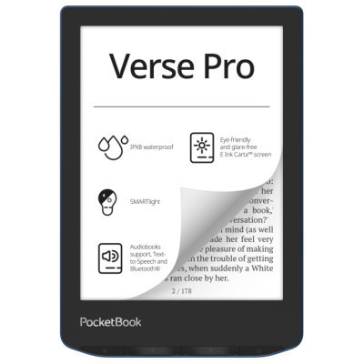 Електронна книга Pocketbook 634 Verse Pro, Azure (PB634-A-CIS) Вінниця - фото 1