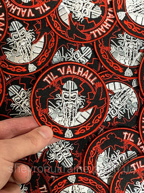 Шеврон TIL VALHALLA (Форма коло. На липучці) Розмір 8см Київ - фото 4