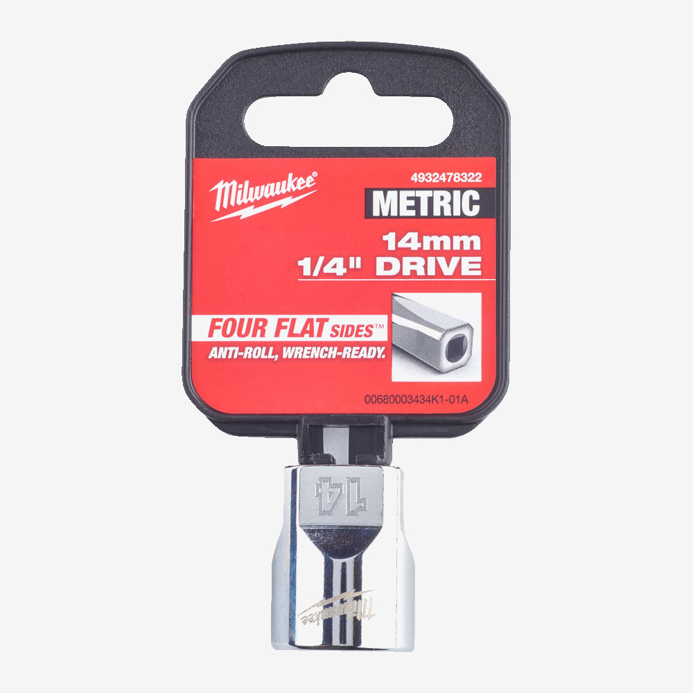 Головка хромована метрична 1/4'' MILWAUKEE, 14мм Одеса - фото 2