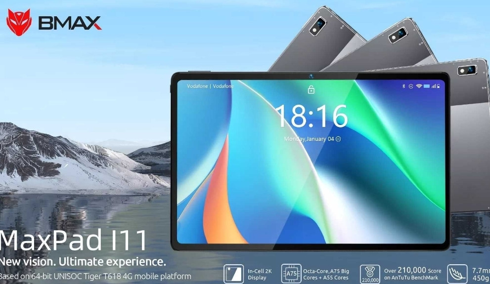 Планшет 10 дюймов BMAX I11 PLUS 16GB/256GB 4G LTE 10.4