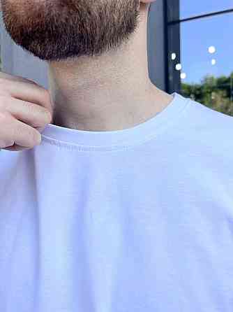 Футболка чоловіча COSY стрейч кулір, біла Київ