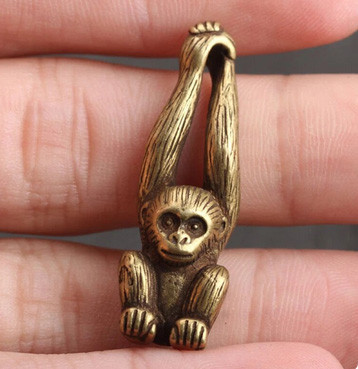 Фігурка із бронзи мініатюра Мавпа Київ - фото 2