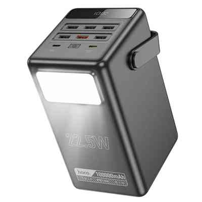 Батарея универсальная HOCO 100000mAh Endure 22.5W PD, QC, LED Lamp, Black (DB03 / 714721) Винница