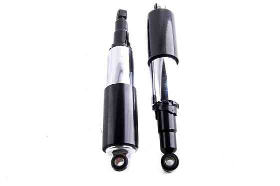 Амортизаторы (пара) мотоцикл Ява 32 см, регулируемые, закрытые, черные Мукачево