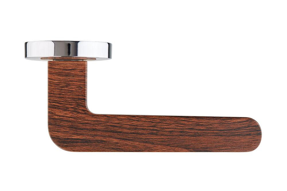 Ручки дверні Gavroche PALLADIUM CP/BO - хром/ коричневий дуб Київ - фото 3