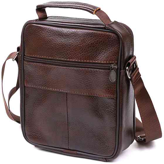 Мужская сумка из натуральной кожи Vintage 20473 Коричневый Киев