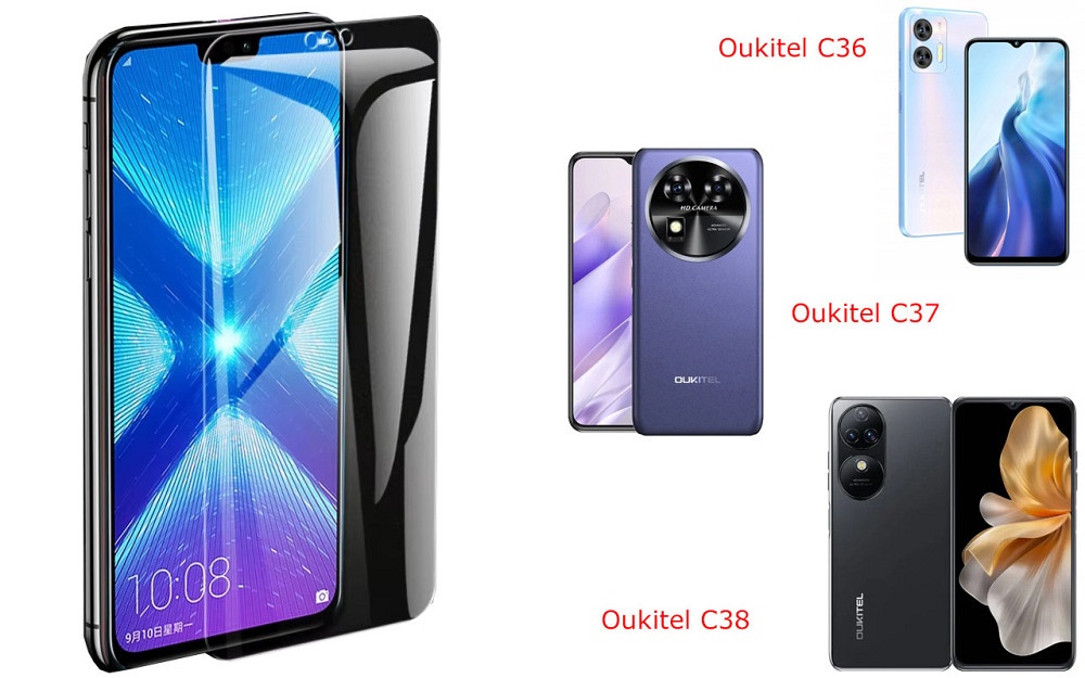 Захисне скло NeoGlass для Oukitel C36, Oukitel C37, Oukitel C38 – надпрозоре та стійке Київ - фото 2