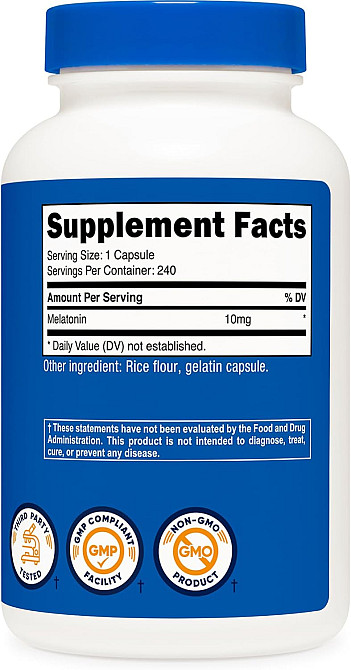 Melatonin, 10 mg, 240 Capsules Луцк - изображение 2