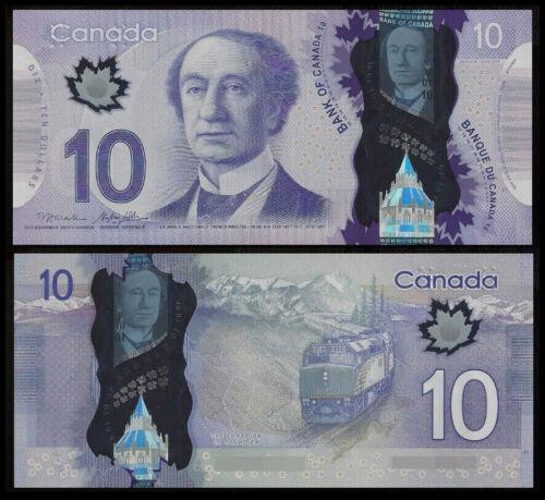 КАНАДА. 10 долларов 2013(16)г. (Р-107с). *пластик* UNC! Полтава - изображение 1