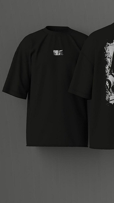 Футболка женская с принтом  48 Черная 2664088795 Днепр - изображение 2