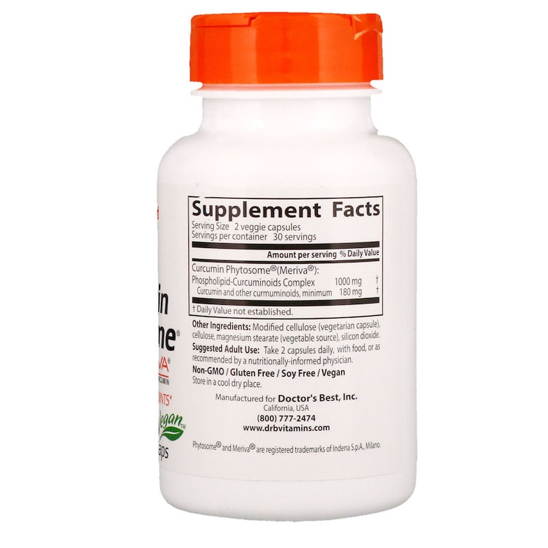 Фитосома куркумина (Сurcumin phytosome) 500 мг 60 капсул Киев - изображение 2