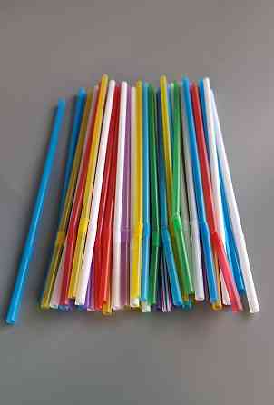 Трубочка для напоїв з гофрою d4.8 21см Мікс (200 шт) Харків