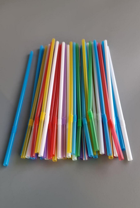 Трубочка для напоїв з гофрою d4.8 21см Мікс (200 шт) Харків - фото 1