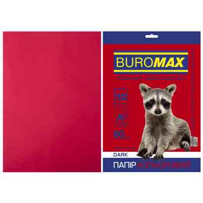 Папір Buromax А4, 80g, DARK burgundy, 50sh (BM.2721450-13) Вінниця