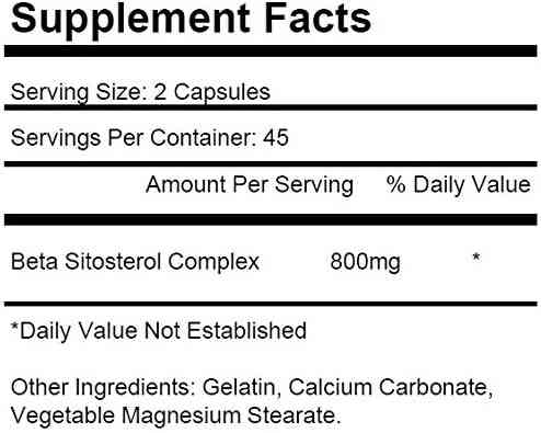 Бета Ситостерол Beta Sitosterol 800 mg 90 капс Луцк