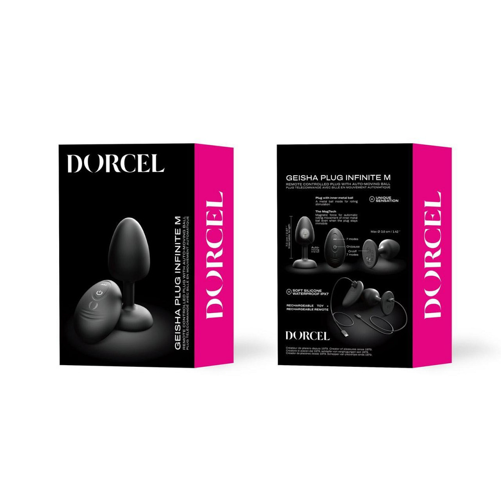 Анальна вібропробка Dorcel GEISHA PLUG INFINITE M Sex Aura Київ - фото 6