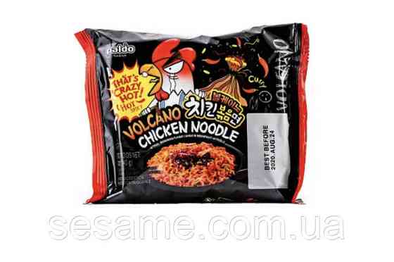 Лапша быстрого приготовления Вулкано с курицей острая Volcano Chicken Noodle PALDO 140 г Харьков