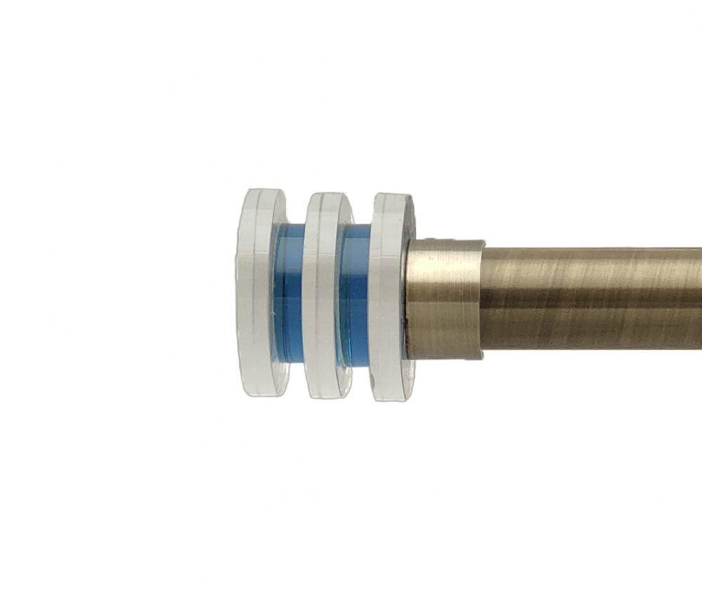 Карниз Orvit Акварія металевий дворядний техно гладка труба кільце металеве Антик 25\19 мм 200 см Львов - изображение 2