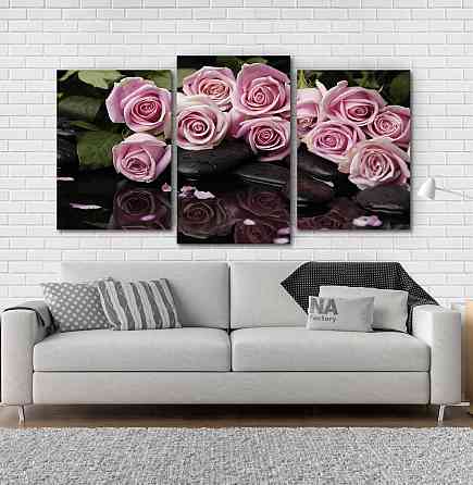 Модульна картина Рожеві Троянди Art-123_3 Київ