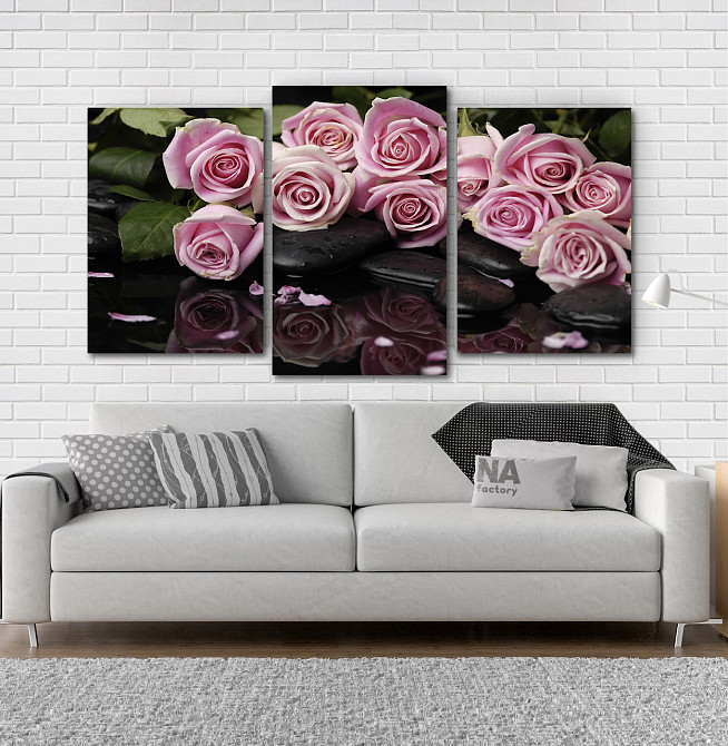 Модульная картина Розовые Розы Art-123_3 Киев - изображение 2