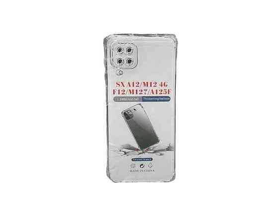 Накладка Силікон Samsung для A12/A125/A127/M12 прозорий Протиударний ТМ Gerlax Київ