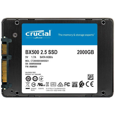 Накопичувач SSD 2.5" 2TB Micron (CT2000BX500SSD1) Вінниця - фото 2