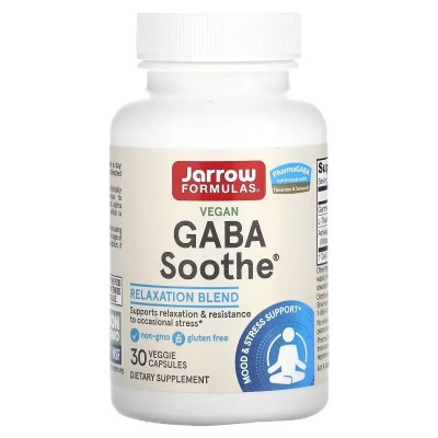 Амінокислота Jarrow Formulas GABA (Гамма-аміномасляна кислота), GABA Soothe, 30 вегетаріанс (JRW-29044) Вінниця - фото 1