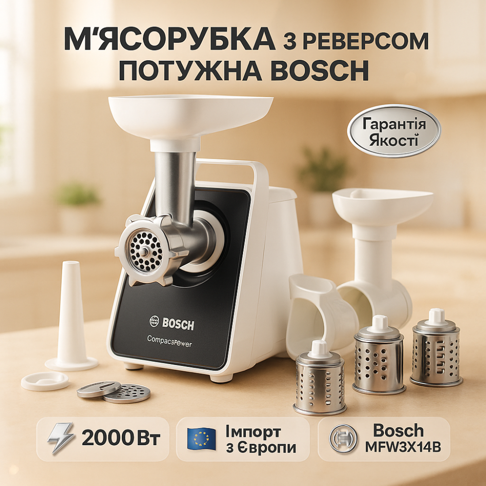 М'ясорубка для приготування, Потужна побутова електром'ясорубка для дому, Електричні м'ясорубки кухонні EQ-57 Львів - фото 4