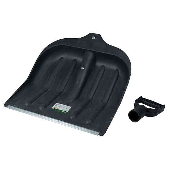 Grad Лопата для уборки снега пластиковая с алюминиевой планкой 440×460×10мм (чёрная) GRAD (5049 Киев