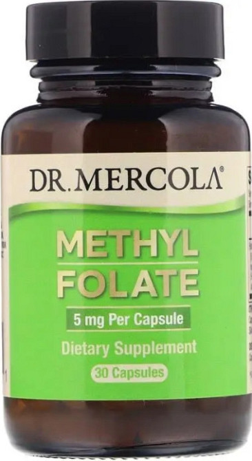Фолат (фолиевая кислота) Dr. Mercola Folate 5 мг 30 капс Киев - изображение 1