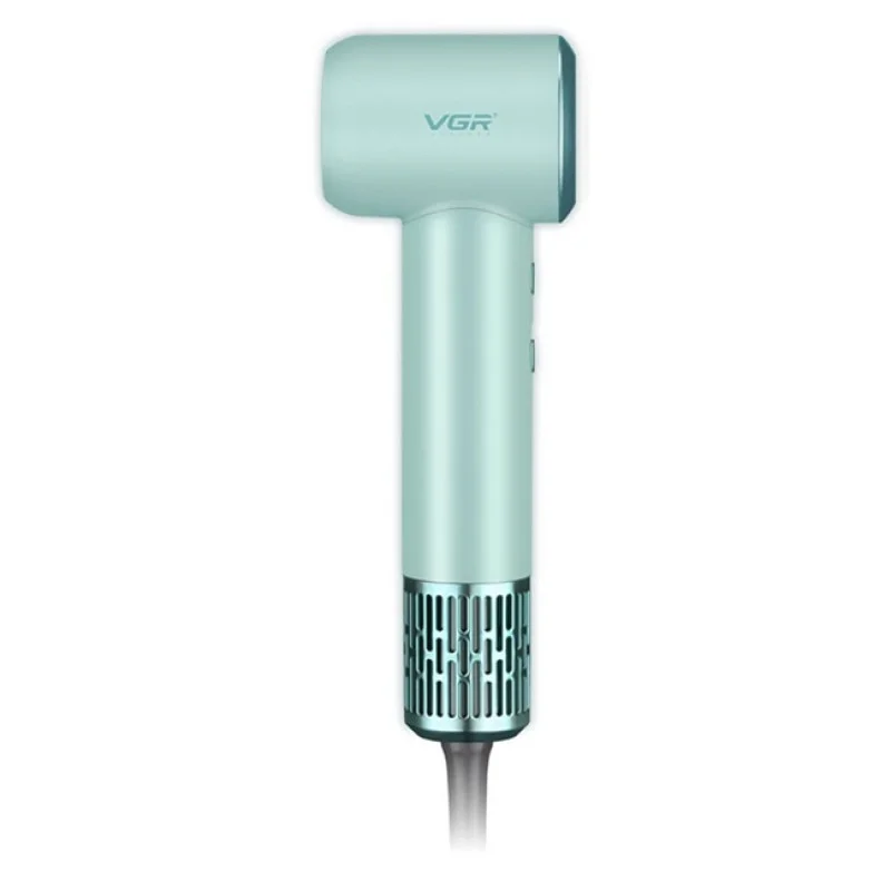 Фен для волосся VGR V-446 GREEN: BLDC 110000 об/хв, іонізація, 1400 Вт, 350 г, 6 режимів, LED та магнітна насадка Одеса - фото 4