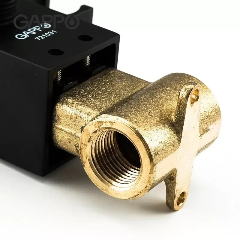 Гігієнічний душ прихованого монтажу GAPPO G7207-6 чорний Київ - фото 3