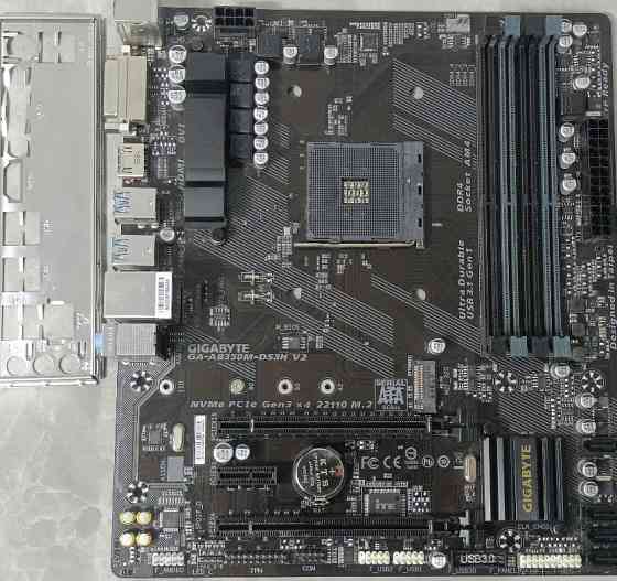Материнська плата Gigabyte GA-AB350M-DS3H V2 sAM4 B350 чіпсет RYZEN Харків
