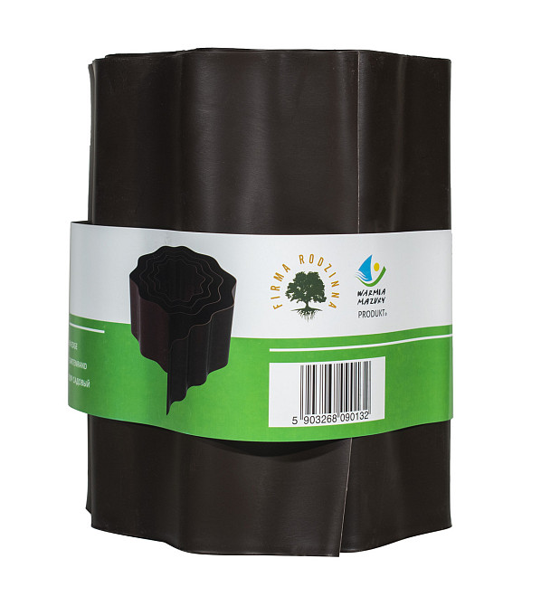 Бордюрна стрічка 20 см 9 метрів коричнева VARTCO (Польща) пластикова Дніпро - фото 2