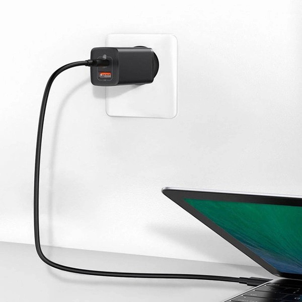Универсальное сетевое зарядное устройство Baseus Wall Charger GaN2 Lite USB-C+USB 65W CCGAN2L-B01 (Черное) Николаев - изображение 5