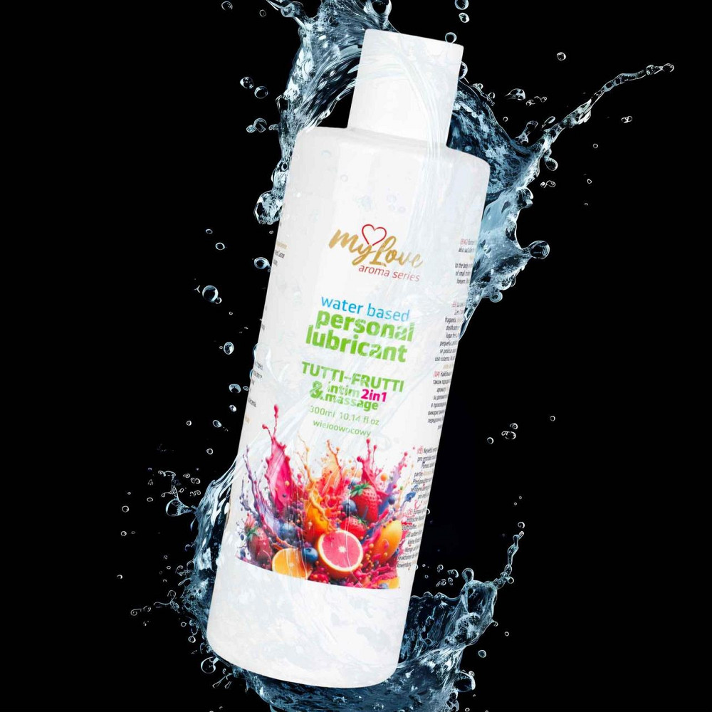 2в1 лубрикант та масажний гель - MyLove Aroma Series Intim&Massage Tutti-Frutti, 300 мл Sex Aura Київ - фото 4