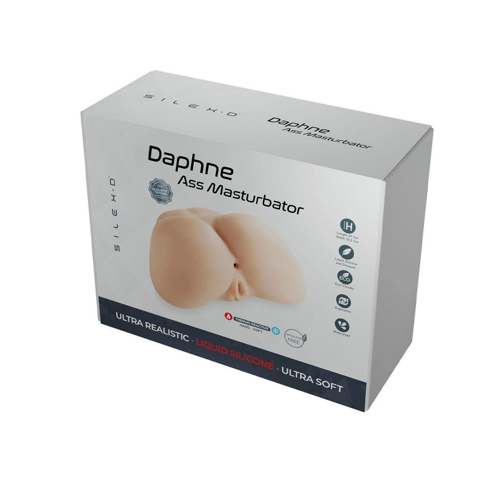 Мастурбатор-попка з двома входами SilexD Daphne Ass Masturbator, суперреалістичний, термореактивний Sex Aura Київ - фото 7