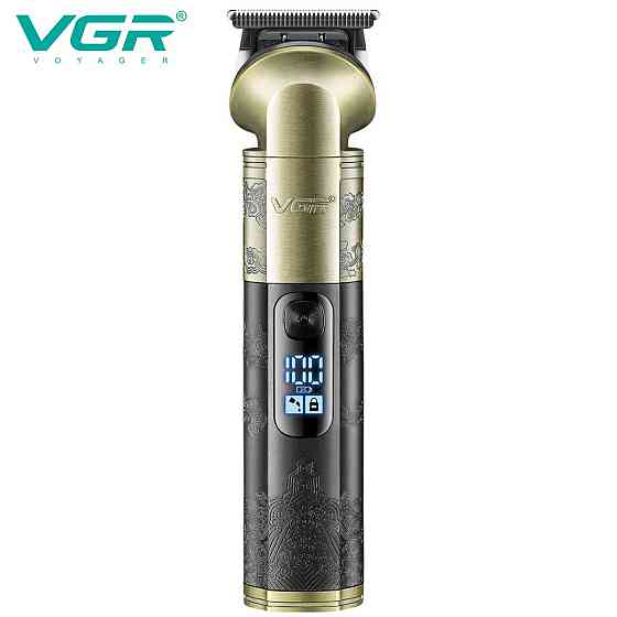 Триммер VGR V-296, 4 насадки, LED display (40) Киев