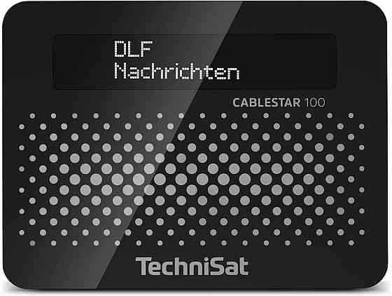 Радіоприймач TechniSat Cablestar 100 чорний DVB‑C цифровий радіоадаптер S/PDIF L/R OLED USB англ. інтерфейс Київ