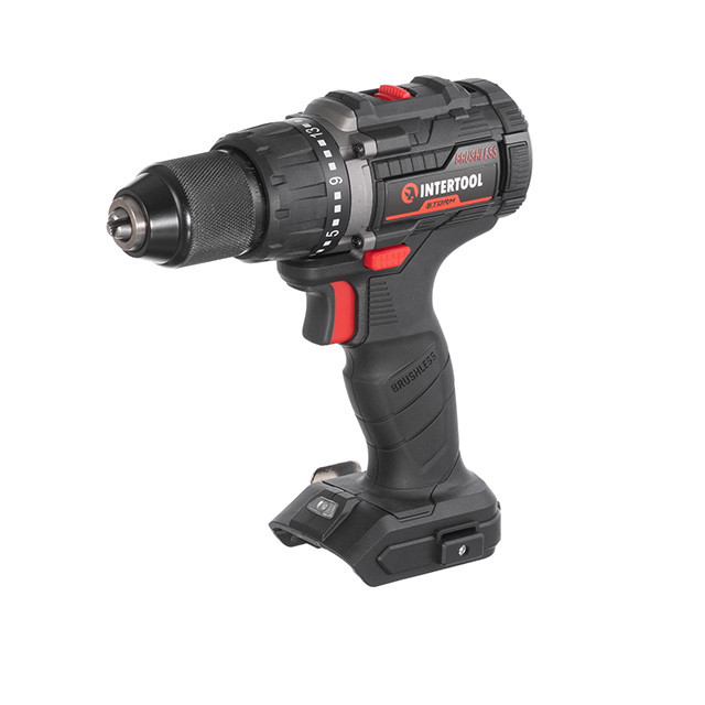 Дриль-шурупокрут акумуляторний INTERTOOL WT-9360, 20 В, 60 Nm, 500/2000 об/хв, 2-13 мм, без ЗП та АКБ - для будівництва та ремонту Львів - фото 1