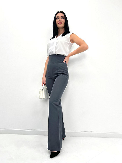 Довгі брюки з високою талією "Salvia" оптом | Норма і батал Київ - фото 7