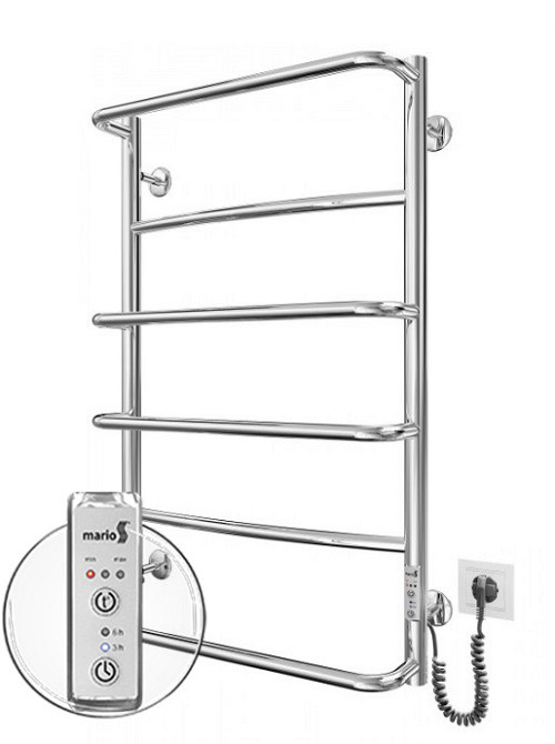 Электрический полотенцесушитель Mario Люкс HP -I 800x530 TR К таймер-регулятор Киев - изображение 1