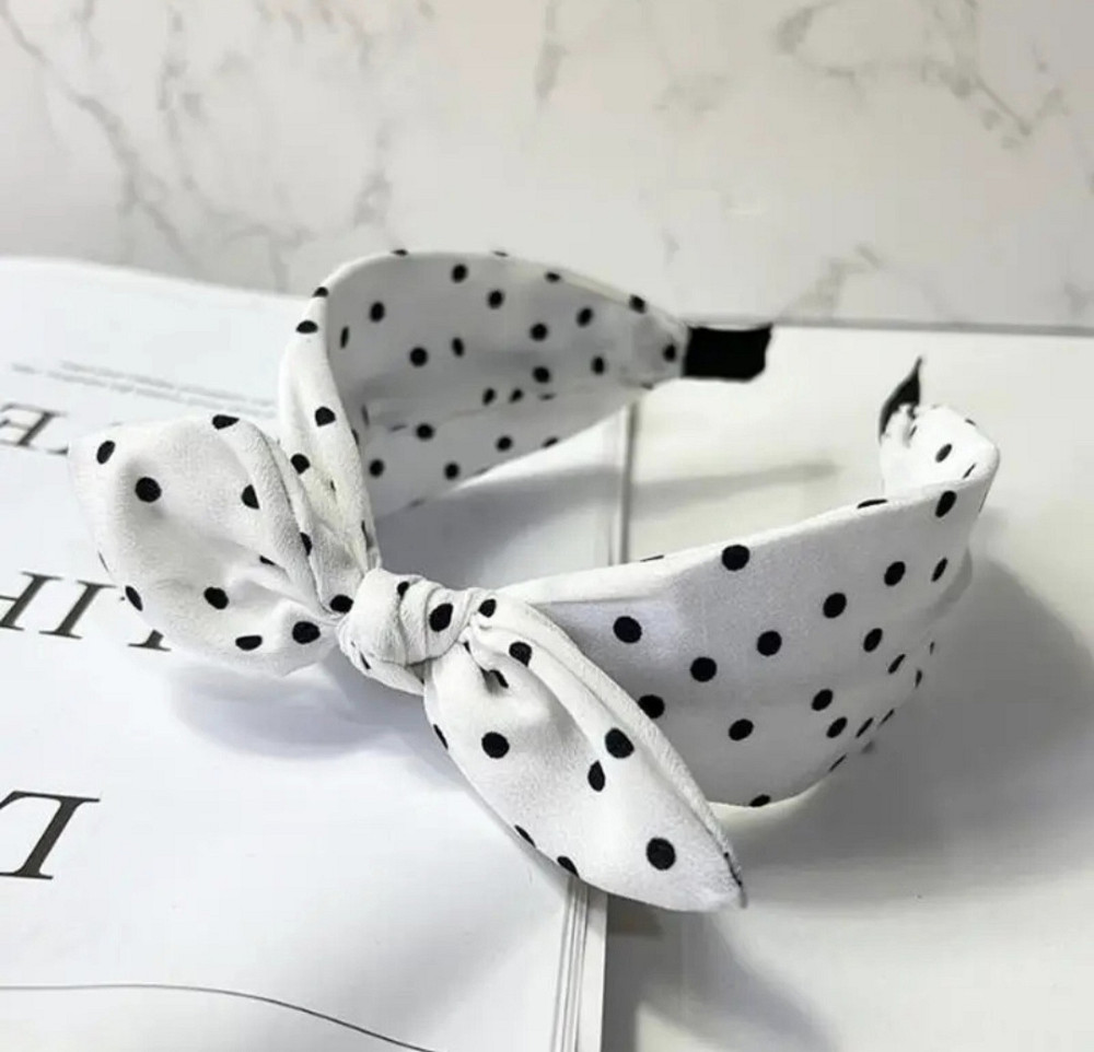 Обруч ободок для волосся з вушками Білий Смела - изображение 1