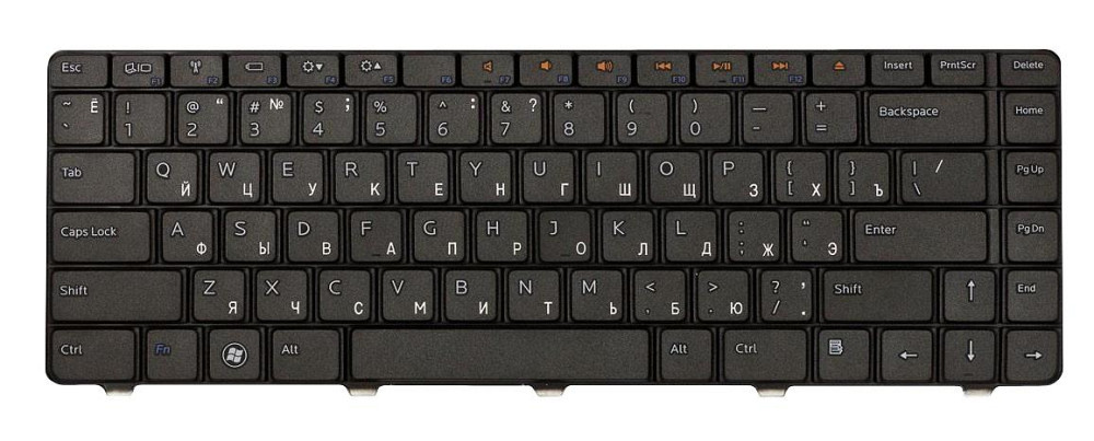 Клавиатура для ноутбука Dell Inspiron (1370, 13Z) Black, RU Вінниця - фото 2