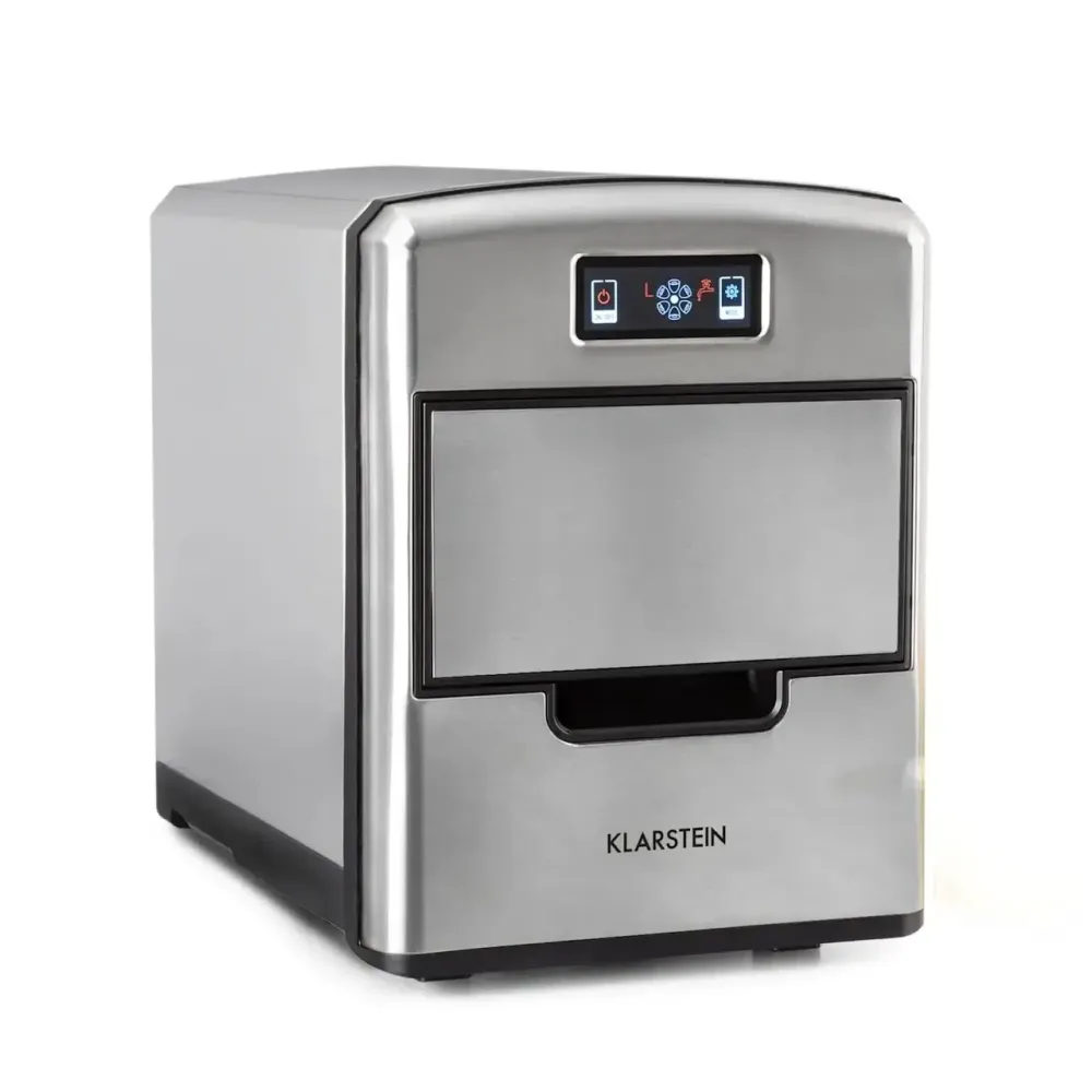 Компрессорный ледогенератор Klarstein Metropolitan 10031881, 12 кг/сутки, 2,15 л, 3 размера льда, дисплей, 36 куб./ч, 150 Вт Киев - изображение 1